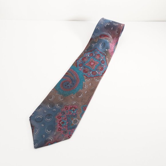 DARBY LANE 100% Silk Dress Neck Tie 56" x 3.75" - Picture 2 of 4